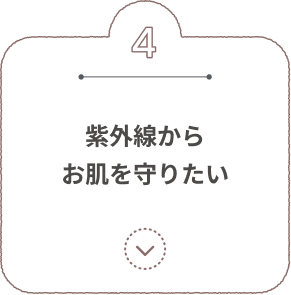 4 紫外線からお肌を守りたい